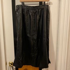 Faux Leather Midi Skirt - A New Day